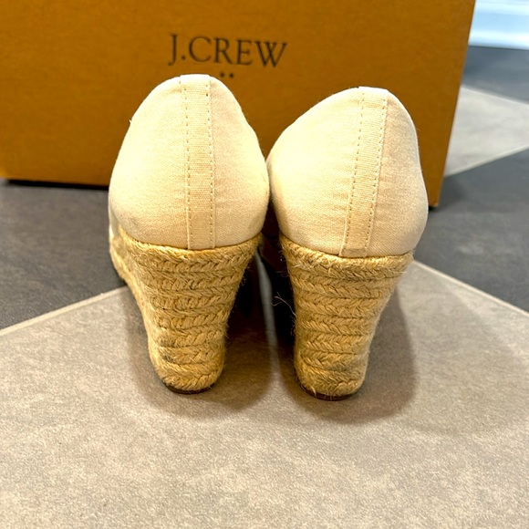 JCrew espadrille wedges in black and white - Picture 3 of 5